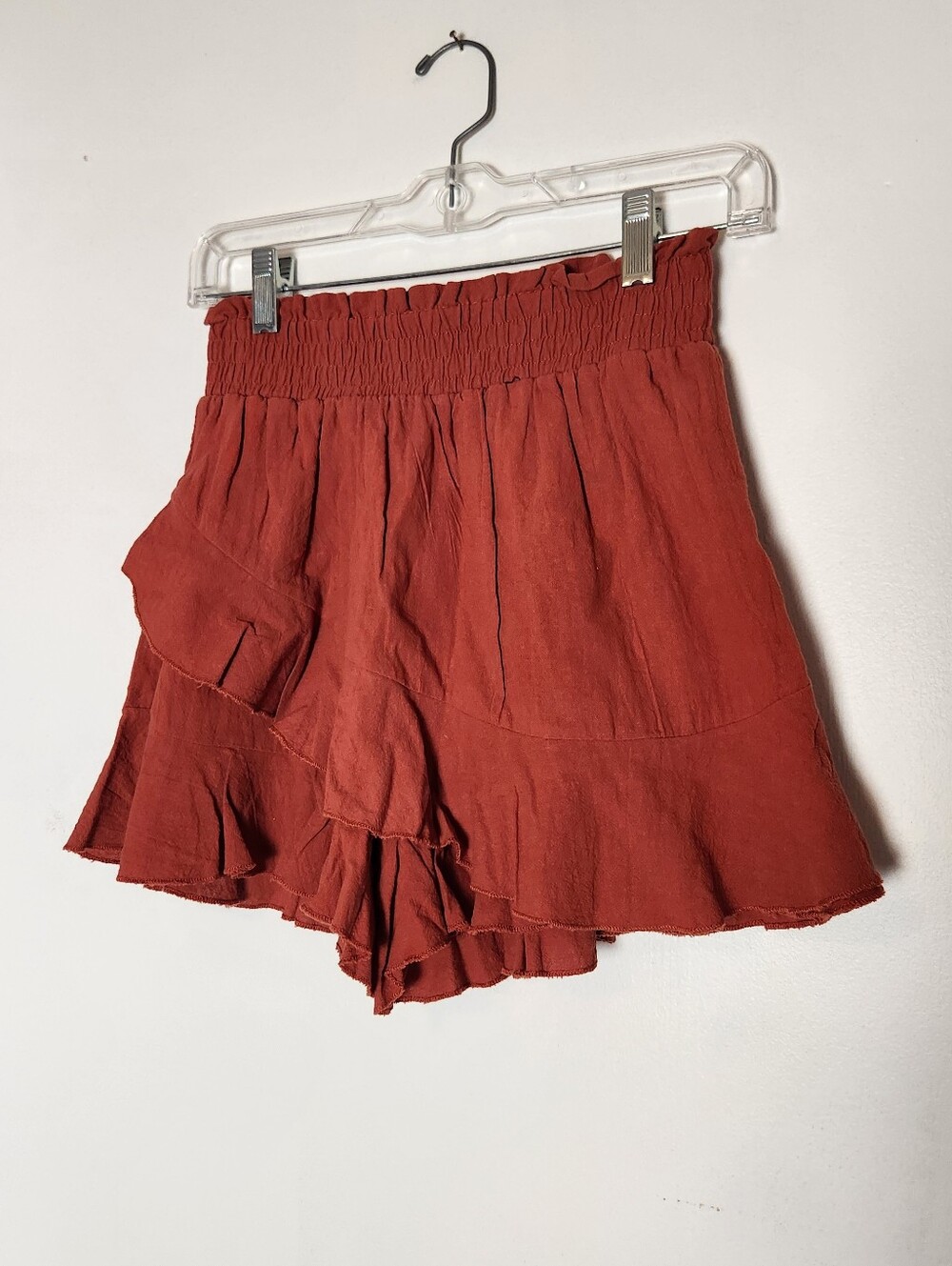 Terracotta Ruffle Hem Skort Size S
